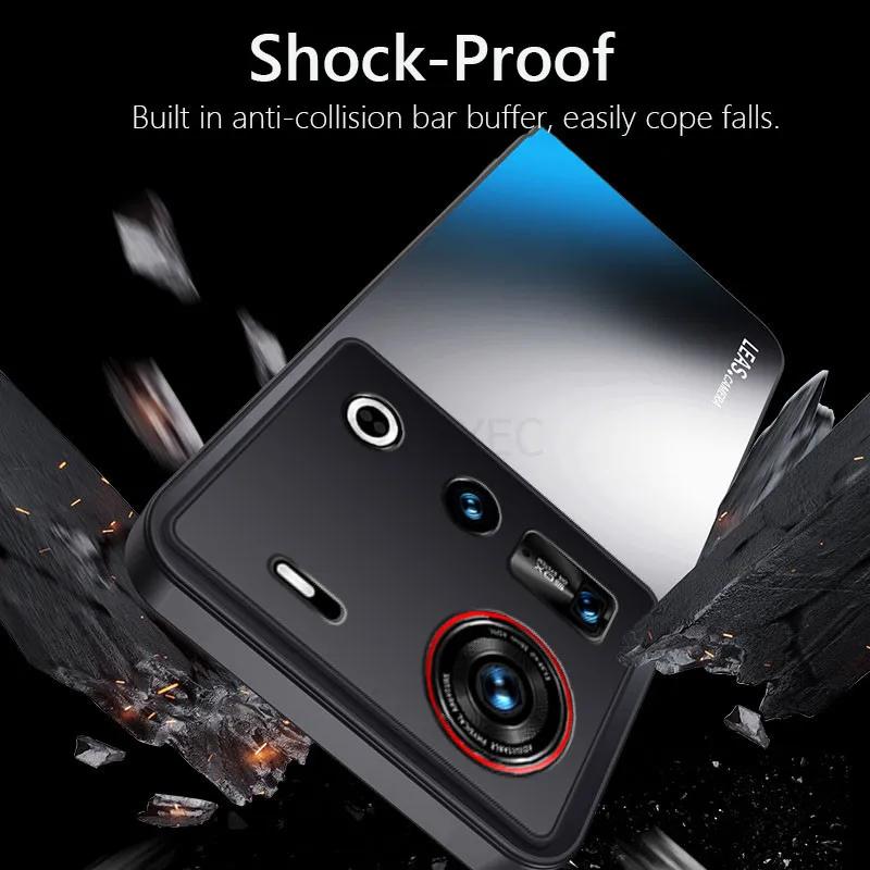 ShockProof AG Frosted Soft TPU+PC Matte Back Cover For ZTE Nubia Z70 Ultra Z70Ultra 5G Phone Case Coque