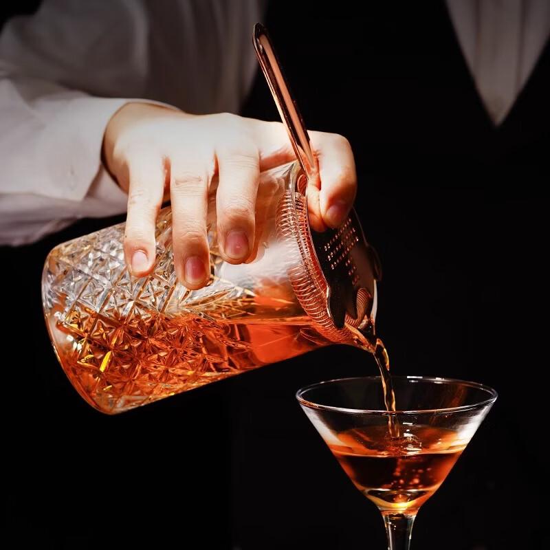 Shangqi Hammered Crystal Cocktail Mixing Glass Set