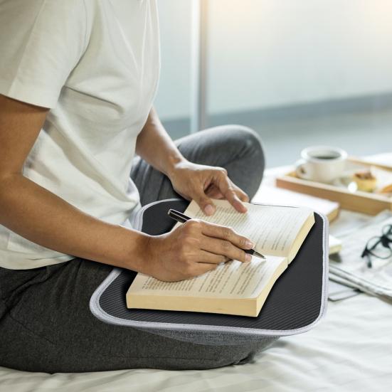 Laptop Lap Desk for 13-15Inch Laptops Portable Folding Laptop Table with Carry Handle Soft Pillow Cushion Multi-functional Lap Desk