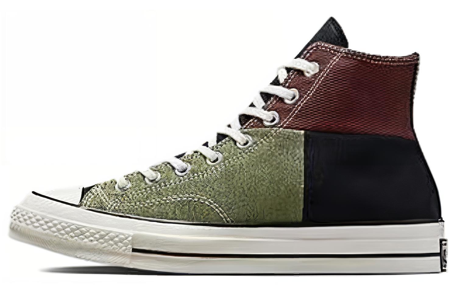 

Chuck 70 Converse High Crafted Patchwork - Trolled Green Earth Brown A04509C 36