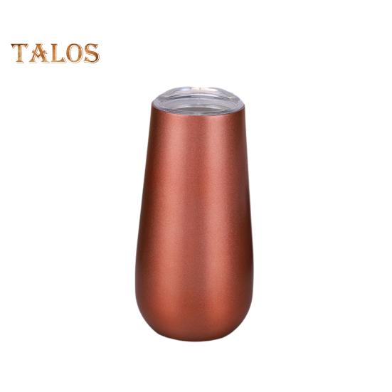 

Чашка из яичной скорлупы на 180 мл U-образная термостойкая пивная кружка для вина из нержавеющей стали с брызгозащищенной крышкой Эргономичный портативный дизайн для удобного питья