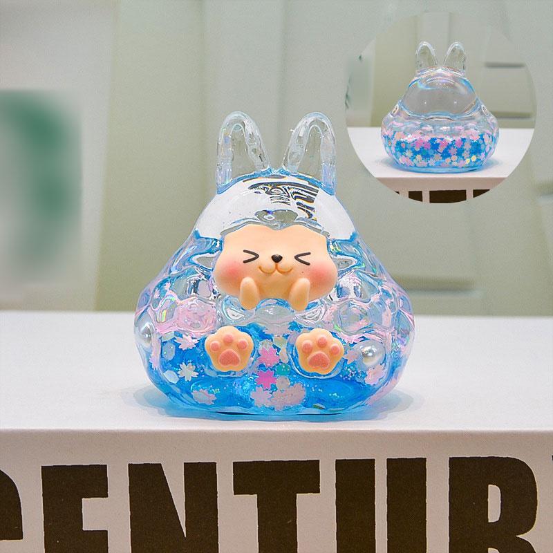 

Акрил в масло Tata Quicksand Украшение Светящиеся в темноте Взрывчатые игрушки для бутылок Quicksand синий