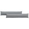 Sofa Cushions 2 Pcs Light Grey 200 X 40 Cm Fabric