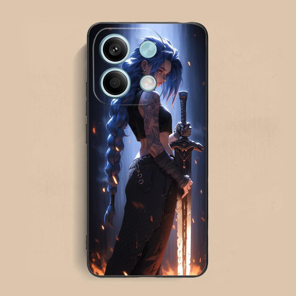 Anime Girl Mobile Phone Case for Xiaomi Redmi 15 14 13 12 A5 3 2 1 C Plus 4G 5G Colorful Printing Cover Cover Pretty