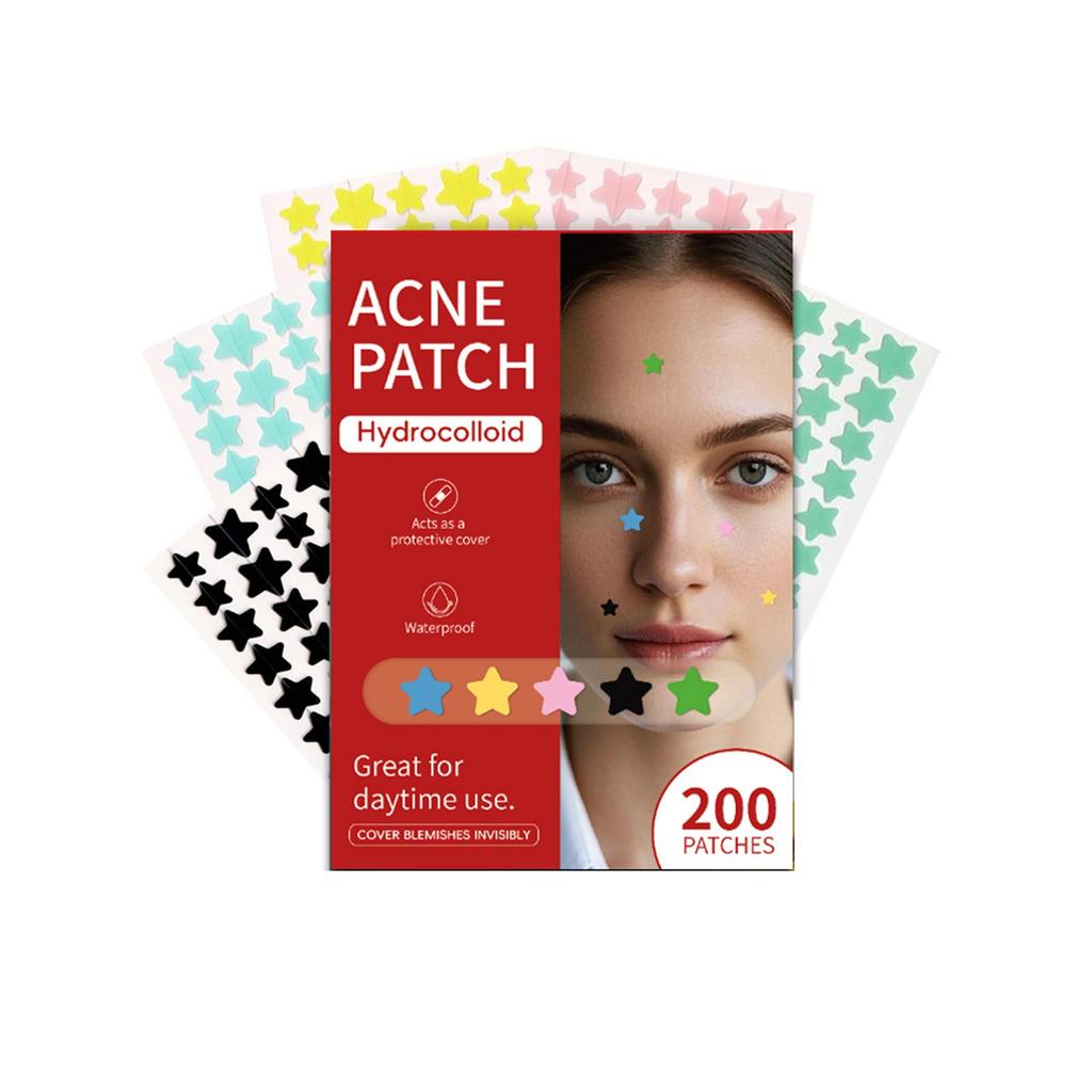 Acne Patch Large Capacity Pimple Patches, Cute Zit Covers,Hydrocolloid Acne Patches With Hyaluronic Sour 200PCS