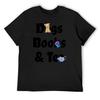 Dogs Books & Tea T-Shirt Customs Vintage T Shirts Clothes Mens Graphic T-shirts Big and Tall