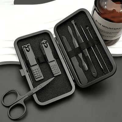 Deluxe Manicure and Pedicure Tools Stainless Steel Professional Nail Clippers Portable Compact and Durable for Travel Use