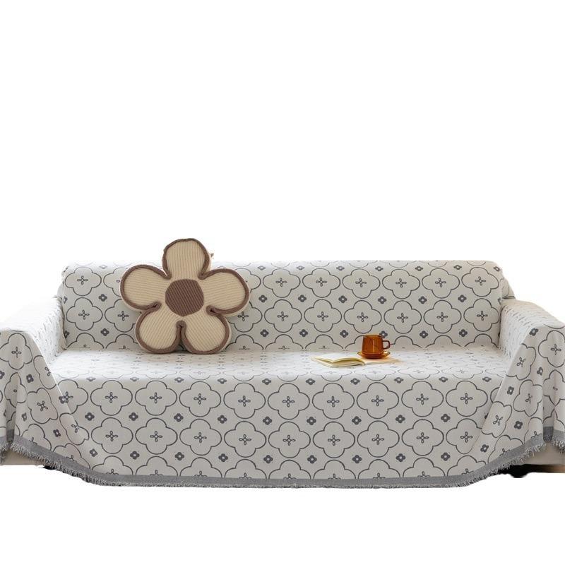 All-inclusive high-end feeling, universal in all seasons, all-in-one cover blanket, chenille sofa towel, non-slip cover cloth sofa cushion.