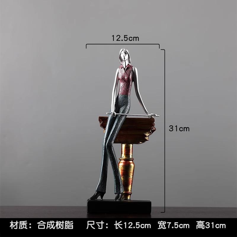 Modern Golf Character Resin Figurines Decoration Items Home Room Desktop Sculpture Crafts Office Study Table Statue Accessories