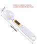 White Mini Spoon Scale Digital Kitchen Scale Electronic LCD Food Scale 0.1-500g Weight Measuring Kitchen Tool for Milk Coffee
