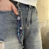 Punk-Stil Kurze Kette Schlüsselanhänger Taillen-Hängedekoration Einfacher Schlüsselanhänger Hängendes Ornament Handtaschen-Anhänger