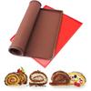 1pc Non-stick Silicone Oven Mat Cake Roll Mat Baking Mat Functional Baking Macaron Cake Pad Swiss Roll Pad Bakeware Baking Tools