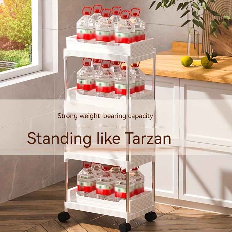 1ks kuchyňský výsuvný organizér, kuchyňský mezerový organizér, kuchyňský organizér, víceúrovňový mobilní vozík, mezerový organizér, koupelnový organizér