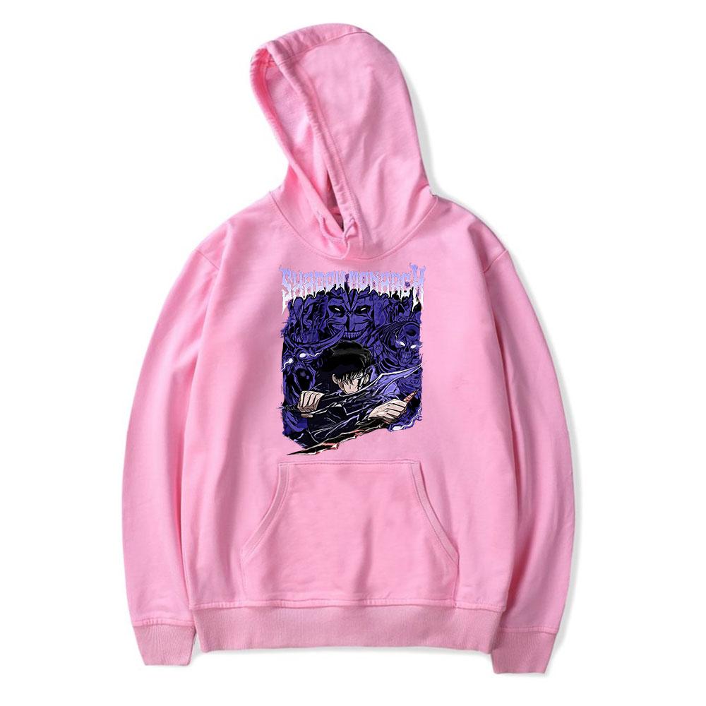 Anime Solo Leveling Sung Jin Woo Graphic Print Hooded Men Women Manga Hoodies Loose Casual Sweatshirt Harajuku Male Pullover