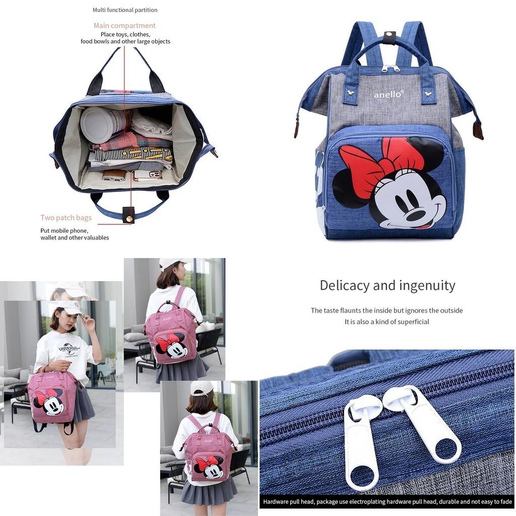 Large Capacity Minnie Mommy Bag Stylish Convenient Maternity Backpack