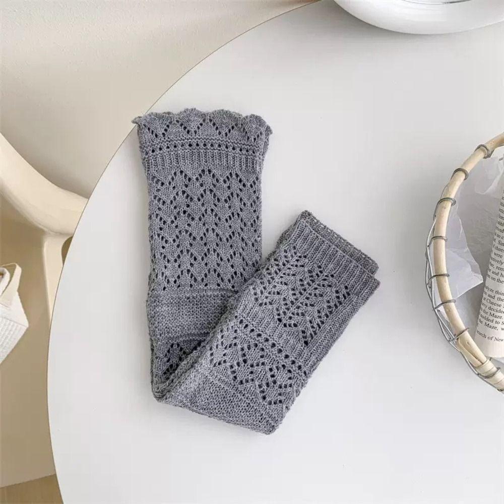 Leg Warmers Balletcore Stockings Y2k Knit Knee High Socks Fashion Mid-tube Stocking  Spring