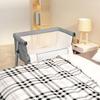 VidaXL Baby Bed with Mattress, Co-sleeping Crib with Adjustable Height, Child Bed, Guest Bed Bedroom, 10295