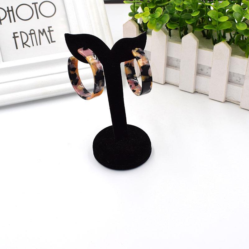 Japanese-Korean Style Minimalist Resin Acetate Stud & Drop Earrings for Women