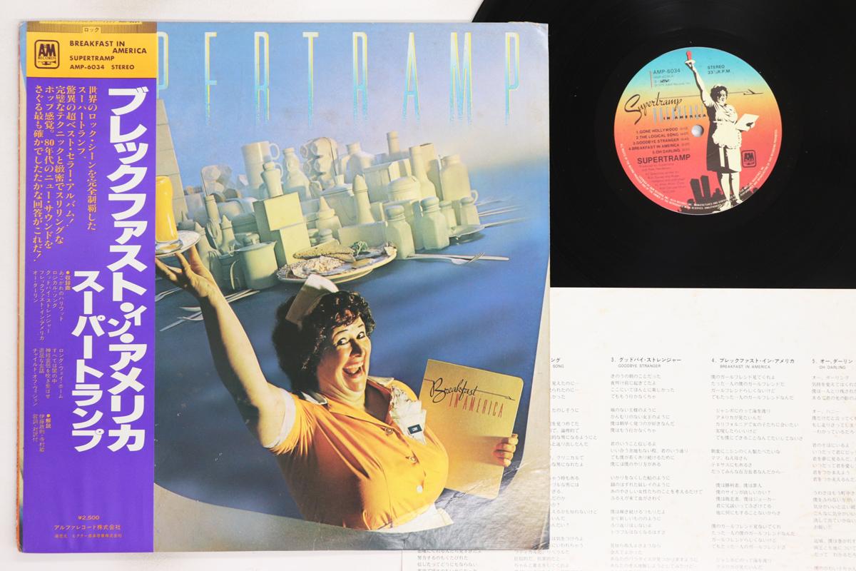 

LP Record SUPERTRAMP - Breakfast In America AMP6034 A&M 1979 Japan Obi Rock Used