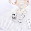 Roman Numeral Letter Width Female Finger Ring Opening Adjustable Ring Couple Ring Korean Style Ring