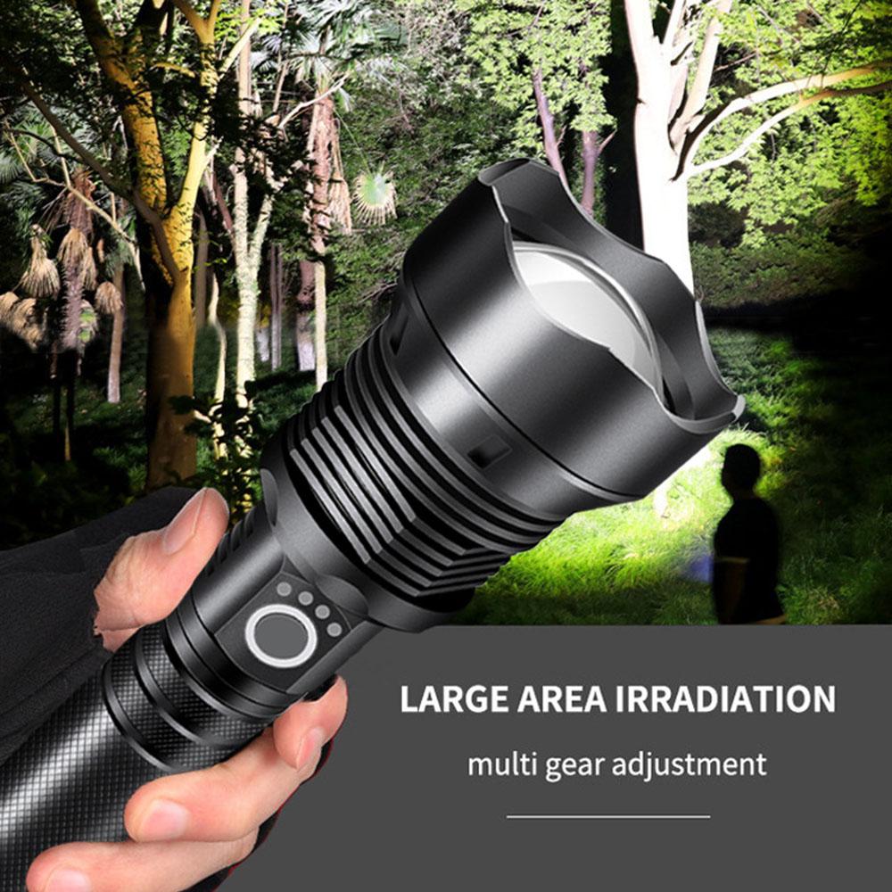Outdoor Mini Flashlight Chargable Telescopic Zoom Flashlight For Working