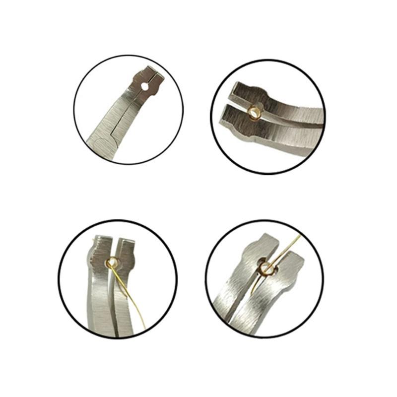 Precisions Beads Grabbing Pliers for Jewelry Making and Repair with Ergonomic Stainless Steel Pliers