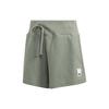 Logo Tag Mid-Rise Fitness Shorts Women Shorts Light-Green HZ1602