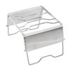 Mini Barbecue Grill Stainless Steel Foldable Camping Grill Grate with Wind Screen for Garden