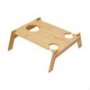 Picnic Table Bottle Holder Foldable Outdoor Folding Desk Beverage Cheese for Fishing Barbecue