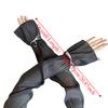 2pcs/set Sun Protection Bow Gauze Sleeves Fingerless Thin Breathable Long Arm Sleeves Sweet Silk Ribbon