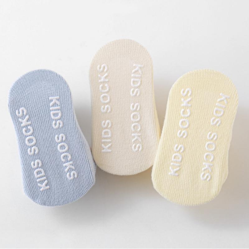 Toddler Floor Socks Cartoon Antislip Baby Newborn Indoor Socks For Baby Solid Color Non Slip Infant Floor Socks