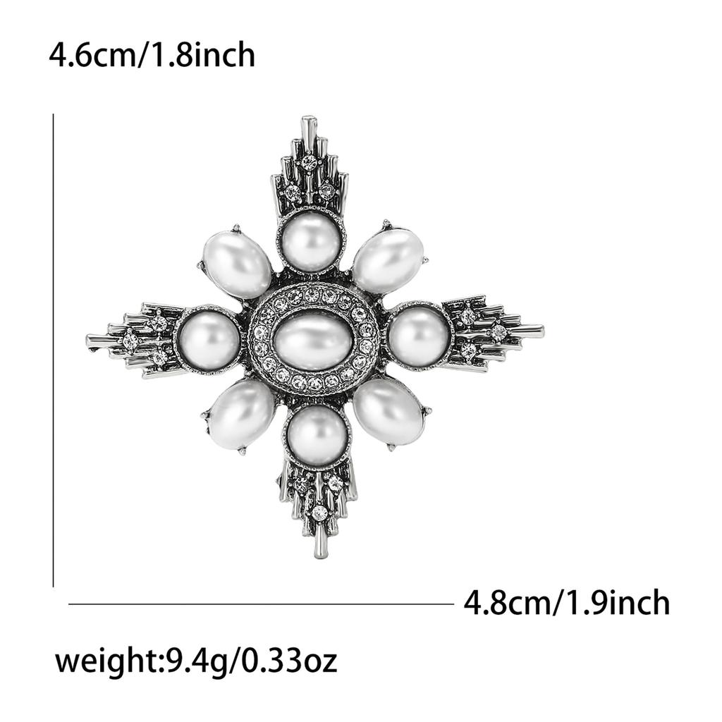 Broșă Baroc Mărgea Mică Aliaj Vintage Modă Versatilă Haine Dame Corsaj Ornament Ac