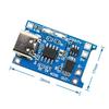 TP4056 18650 Lithium Battery Charging Board with 1A Overcharge & Over-discharge Protection for 3.6-4.2V Batteries.