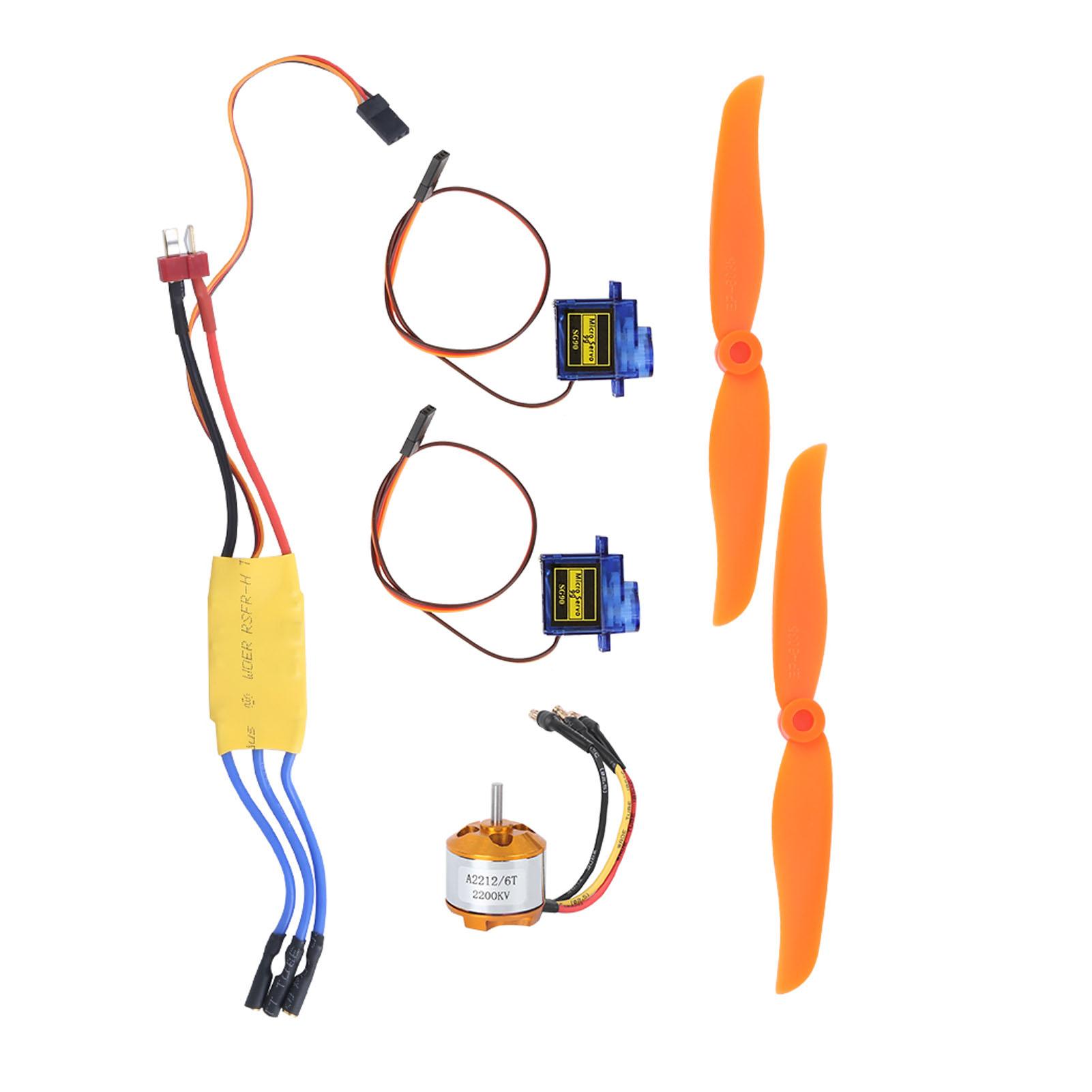 

A2212 2200KV Безщітковий двигун 30A ESC SG90 9G Micro Servo 6035 Пропелер для літака RC(Двигун 2200KV Пропелер 6035 9G
