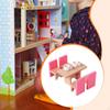 Wooden Dollhouse Furniture House Accessories Classic Collections Playset Painted Miniature Wood Doll