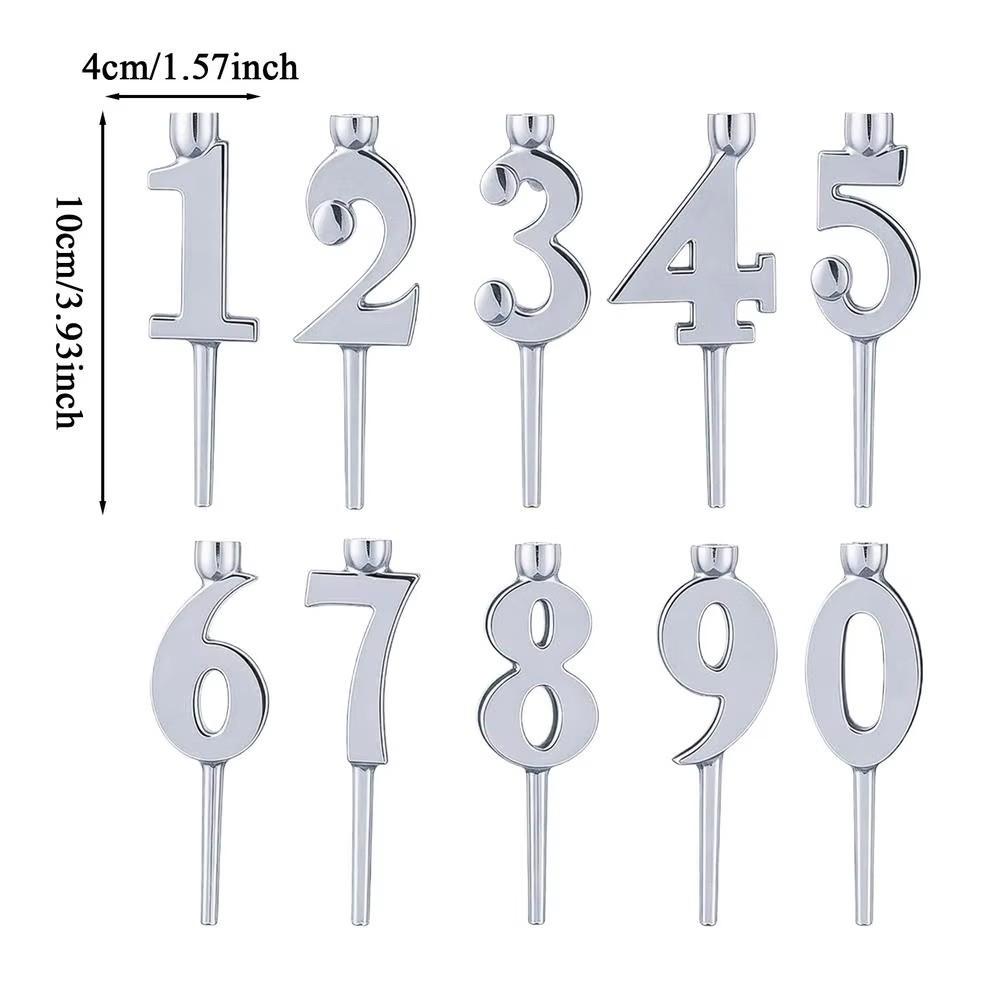 Number Metal Number Candle Holder Set DIY Candles Holders Sets Gifts Birthday Candles Stand