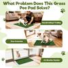 Pet Pee Pad Decorative Vivid Fake Grass Delicate Portable Grass Mat Wear-Resistant Cage Pet Accessory Puppy Training Dog Supply