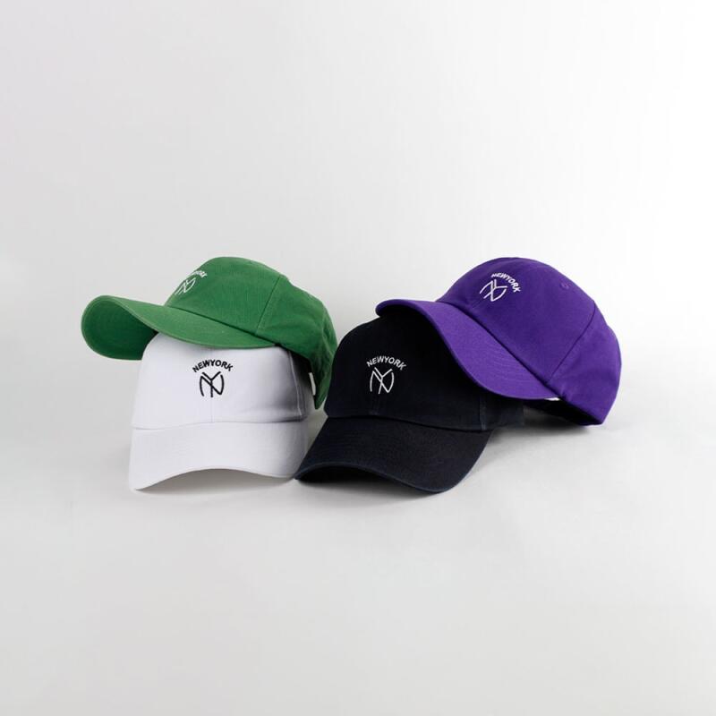 Simple Team NY Cotton Hat Group Couple Baseball Cap white