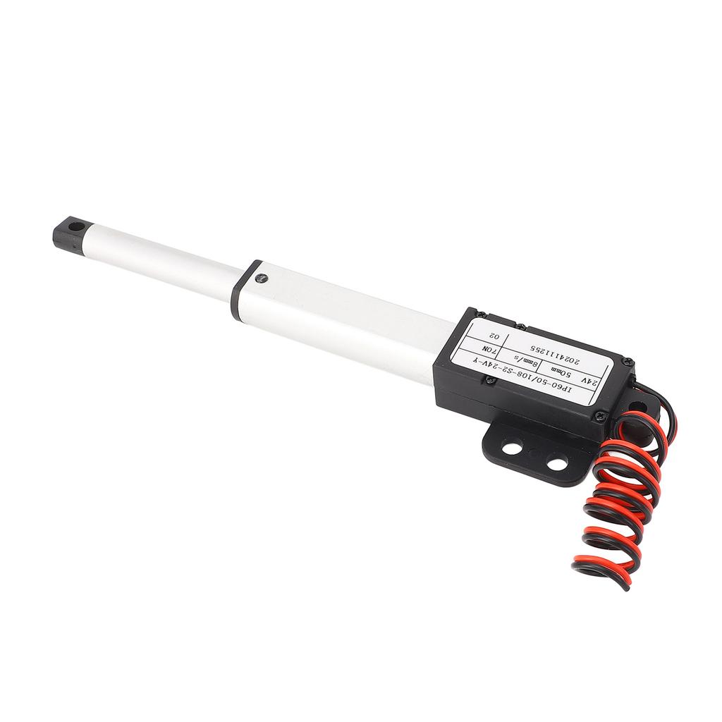 Mini Actuator Liniar Electric Cursă 50mm Forță 70N Viteză 8mms Tijă de Împingere Electrică Mică DC24V