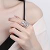 Trendy Unisex Luxury Snake-Shaped Diamond Ring: Exaggerated Hip Hop Style