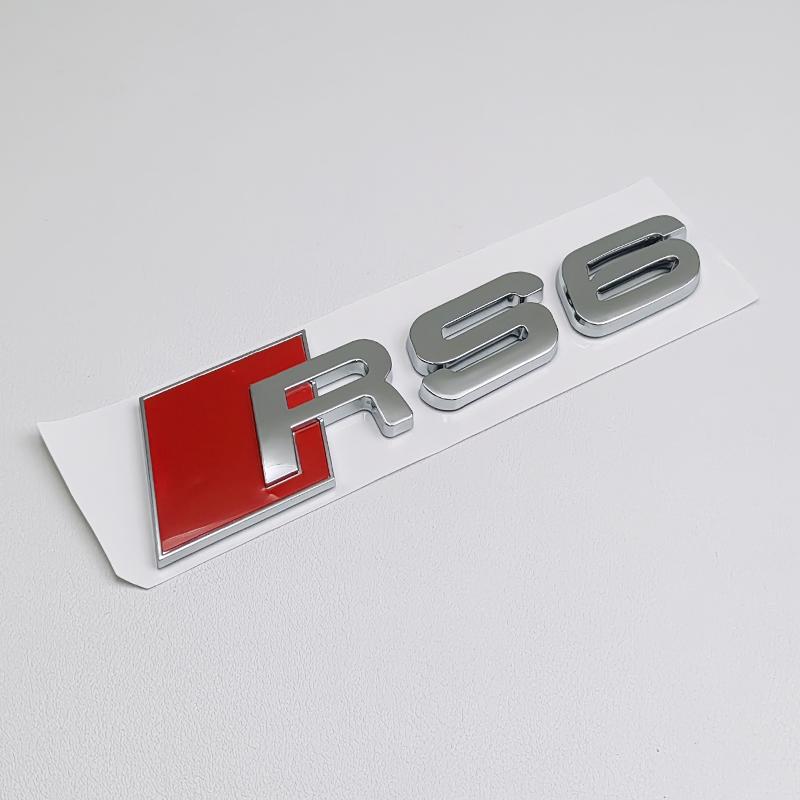 3D ABS Černé Logo RS3 RS4 RS5 RS6 RS7 RS8 Znak Písmena Samolepka Auto Zadní Víko Kufr Znak Nálepka Pro Audi RS 3 4 5 6 7 8 Příslušenství