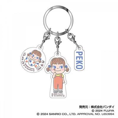 Sanrio Peko X Sanrio Characters  Triple Acrylic Key Chain 07 Peko Chan