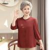 Elegant Seven-Sleeve Summer Shirt for Middle-Aged and Elderly Women