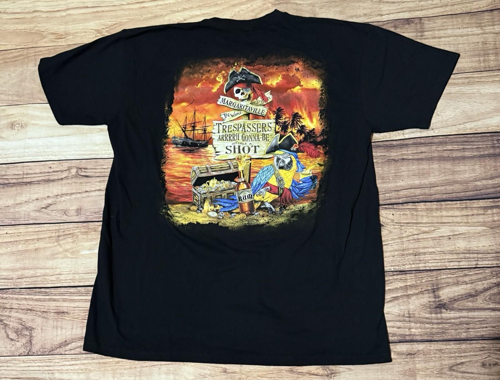 JIMMY BUFFETT MARGARITAVILLE LAS VEGAS Trespassers Offered a Shot Size XL Black XXXXL