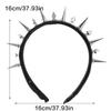 Edgy Spiked PU Headbands Unisex Punk Rock Hair Accessory For Concerts Daily Outfits