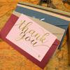 50 Pcs Mini Delicate Thanks Greeting Cards School Office Products Accessories