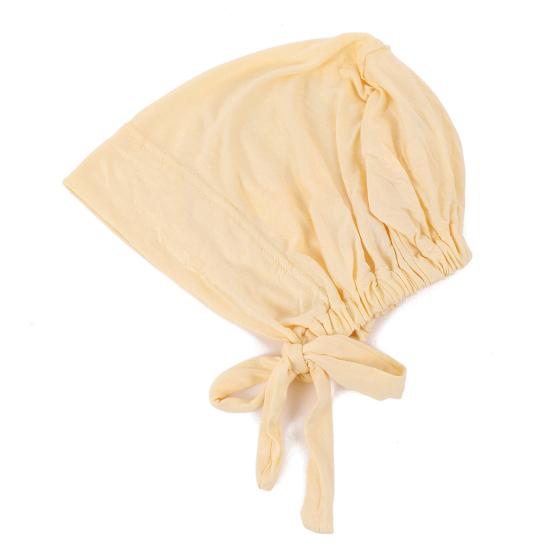 Berretto Foulard Monocolore da Donna Regolabile Traspirante Elasticizzato Antiscivolo Cotone Sottocappello Sotto Foulard Cappello Interno Cappello da Notte per Dormire Cuffia per Capelli