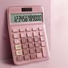 Mechanical Calculator 12 Digit Large LCD Display Big Buttons Easy To Press Compact Size Portable Colorful Calculator