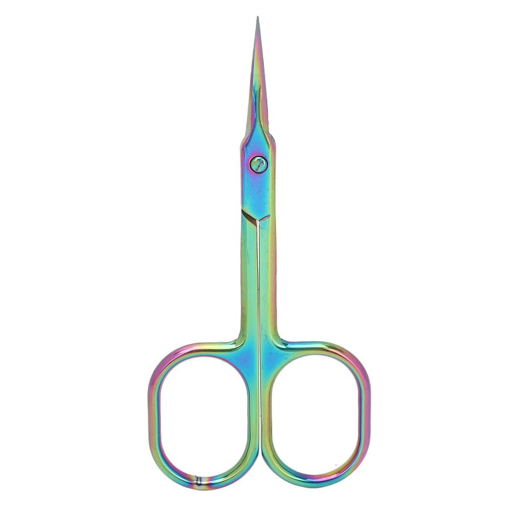 Cuticle Scissors Pointed Tip Dead Skin Removal Color Plating Stainless Steel Manicure Scissors