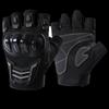 Bituozhe Unisex Hard Shell Half-Finger Cycling Gloves